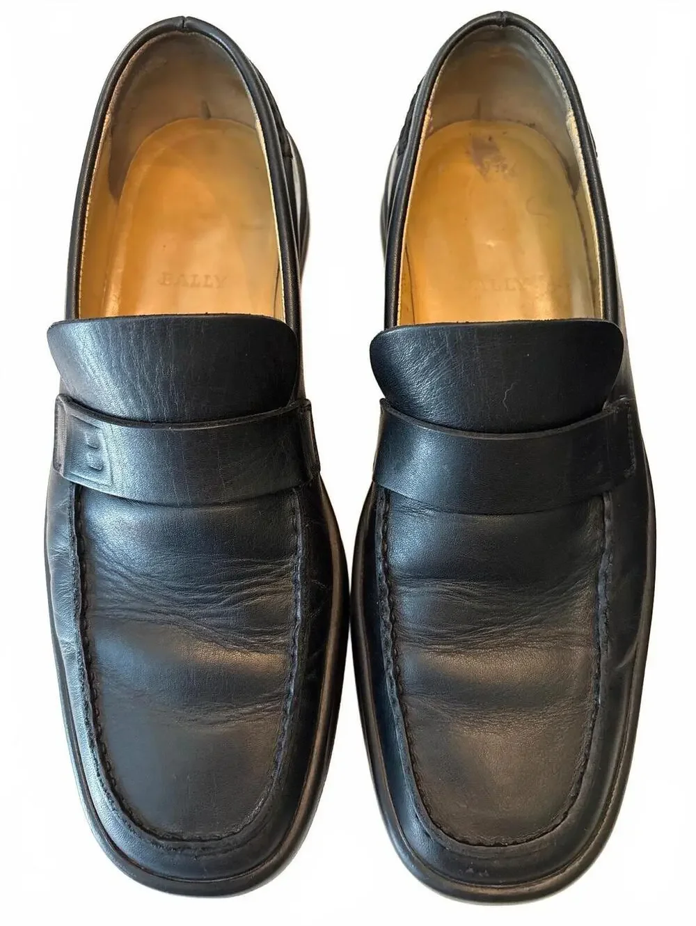 Bally Black Fardo Loafers 9E